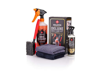 Se Weldtite Deluxe Bike Care Kit - Rengøringskit - 5 dele ❤ Stort online udvalg i Weldtite ❤ Hurtig levering: 1 - 2 Hverdage samt billig fragt - Varenummer: CKP-5013863031055 og barcode / Ean: '5013863031055 på lager - Udsalg på Rense & rengøringsartikler Spar op til 67% - Over 324 kendte brands på udsalg