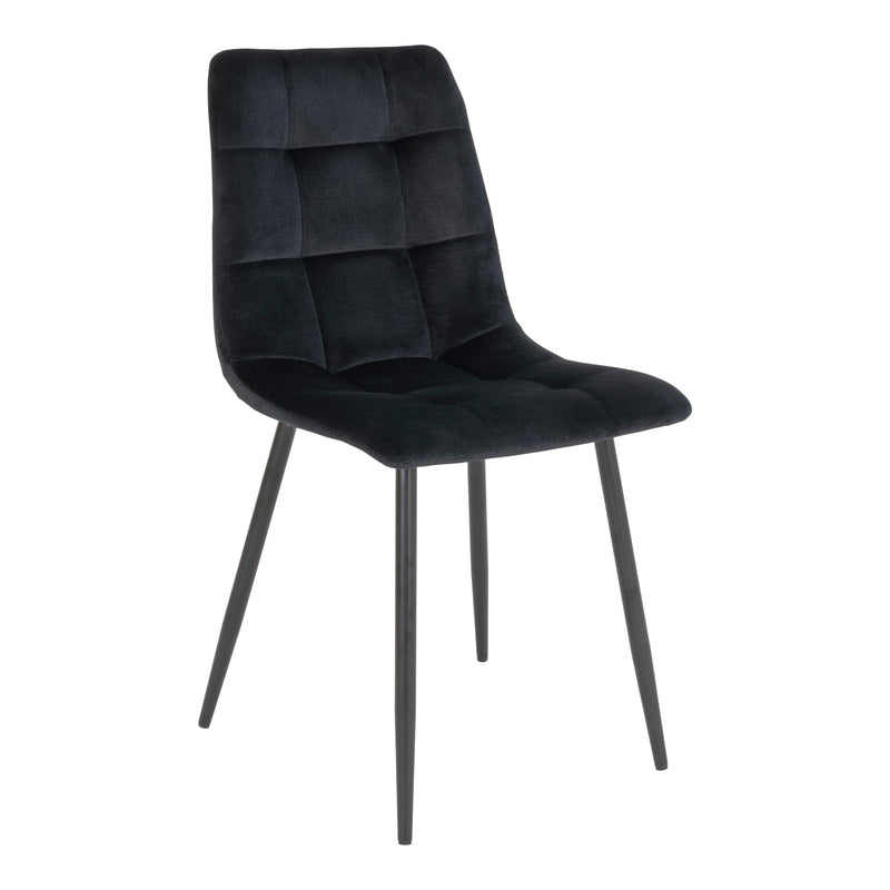 Se Middelfart Spisebordsstol - Spisebordsstol I Velour, Sort Med Sorte Ben, Hn1207 Sæt af 2 stk. ❤ Stort online udvalg i HouseNordic ❤ Hurtig levering: 1 - 2 Hverdage samt billig fragt ❤ Varenummer: BBM-45560945115413 og barcode / Ean: &