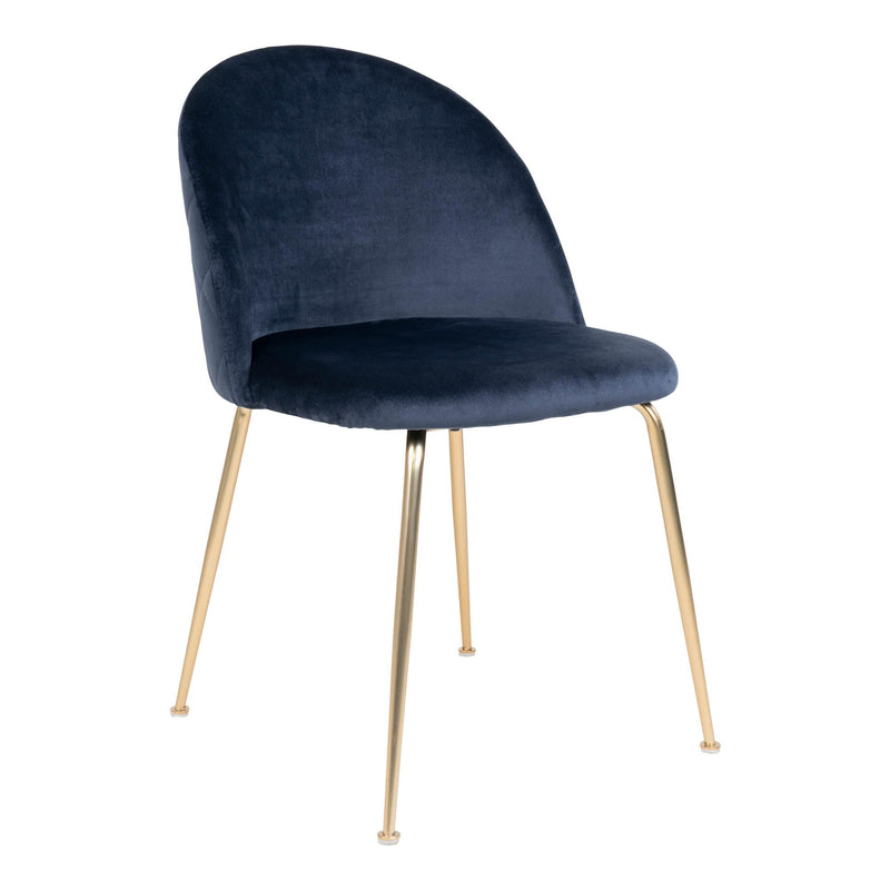Se Geneve Spisebordsstol - Spisebordsstol I Velour, Blå Med Ben I Messing Look, Hn1205 Sæt af 2 stk. ❤ Stort online udvalg i HouseNordic ❤ Hurtig levering: 1 - 2 Hverdage samt billig fragt ❤ Varenummer: BBM-45560774885653 og barcode / Ean: &