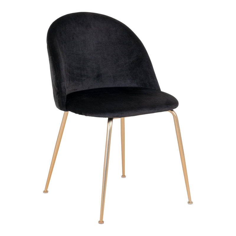 Se Geneve Spisebordsstol - Spisebordsstol I Velour, Sort Med Ben I Messing Look, Hn1207 Sæt af 2 stk. ❤ Stort online udvalg i HouseNordic ❤ Hurtig levering: 1 - 2 Hverdage samt billig fragt ❤ Varenummer: BBM-45560777670933 og barcode / Ean: &