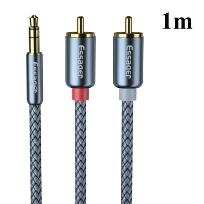 Se ESSAGER - 3.5mm /Han) til 2x RCA (Han) Audio adapter 1m ❤ Kæmpe udvalg i Capida ❤ Hurtig levering: 1 - 2 Hverdage samt billig fragt - Varenummer: CPD-V33100300547A og barcode / Ean: 100300547A på lager - Udsalg på Kabler & Adaptere/Lydkabler/Phono/RCA kabel & adapter Spar op til 55% - Over 350 kendte brands på udsalg