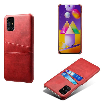 Se Samsung Galaxy M31s - KSQ læder hard cover med kortholdere - Rød ❤ Kæmpe udvalg i Capida ❤ Hurtig levering: 1 - 2 Hverdage samt billig fragt - Varenummer: CPD-V33101230385D og barcode / Ean: 101230385D på lager - Udsalg på Mobil tilbehør Spar op til 61% - Over 434 design brands på udsalg