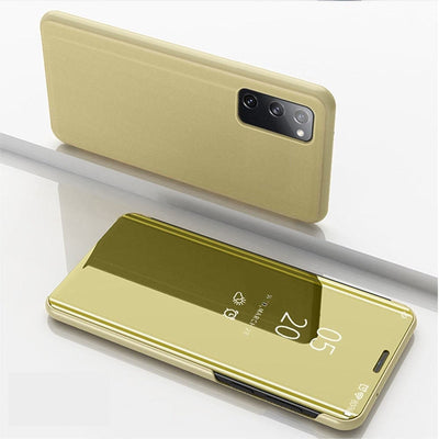 Se Samsung Galaxy S20 FE / S20 FE 5G - View Window Mirror cover - Guld ❤ Kæmpe udvalg i Capida ❤ Hurtig levering: 1 - 2 Hverdage samt billig fragt - Varenummer: CPD-V33101230547D og barcode / Ean: 101230547D på lager - Udsalg på Mobil tilbehør Spar op til 56% - Over 454 design brands på udsalg