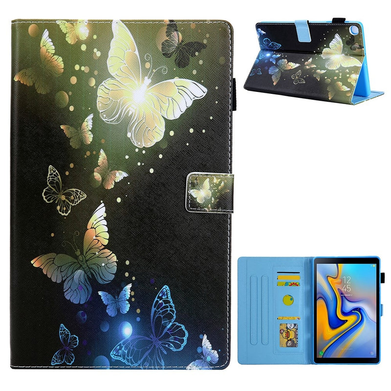 Se Samsung Galaxy Tab A7 10.4 (2020) - Læder cover / taske i printet design - Guld sommerfugl ❤ Kæmpe udvalg i Capida ❤ Hurtig levering: 1 - 2 Hverdage samt billig fragt - Varenummer: CPD-V33101230940E og barcode / Ean: 101230940E på lager - Udsalg på Tablets tilbehør Spar op til 53% - Over 454 design brands på udsalg