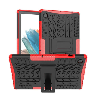 Se Samsung Galaxy Tab A8 10.5 (2021) - Hybrid cover med kickstand - Rød ❤ Stort online udvalg i Capida ❤ Hurtig levering: 1 - 2 Hverdage samt billig fragt - Varenummer: CPD-V33101242991C og barcode / Ean: på lager - Udsalg på Tablets tilbehør Spar op til 58% - Over 360 kendte mærker på udsalg