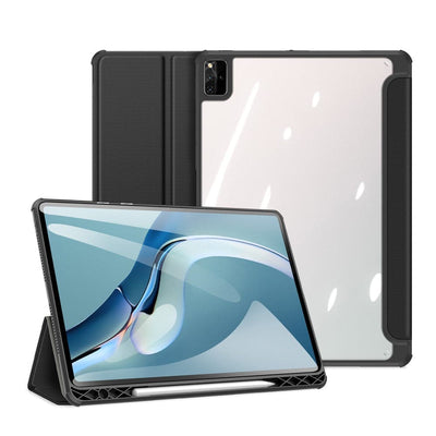 Se Huawei MatePad Pro 12.6 (2021) - DUX DUCIS Toby Tri-Fold læder cover - Sort ❤ Kæmpe udvalg i DUX DUCIS ❤ Hurtig levering: 1 - 2 Hverdage samt billig fragt - Varenummer: CPD-DU3048740 og barcode / Ean: '6934913048740 på lager - Udsalg på Tablets tilbehør Spar op til 53% - Over 785 kendte brands på udsalg