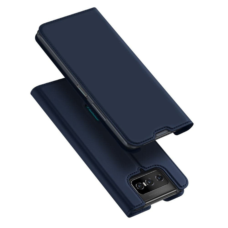 Se Asus Zenfone 7 / 7 Pro - DUX DUCIS skin pro læder cover - Blå ❤ Kæmpe udvalg i DUX DUCIS ❤ Hurtig levering: 1 - 2 Hverdage samt billig fragt - Varenummer: CPD-DU3058558 og barcode / Ean: &