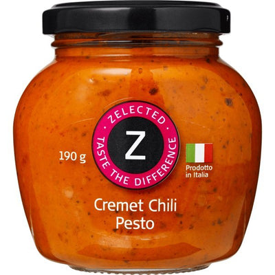 Se Cremet Chili Pesto 190g Zelected ❤ Kæmpe udvalg i Zelected ❤ Hurtig levering: 1 - 2 Hverdage samt billig fragt - Varenummer: BAR-693532 og barcode / Ean: på lager - Udsalg på Delikatesser Tapas Pesto Spar op til 55% - Over 454 design mærker på udsalg