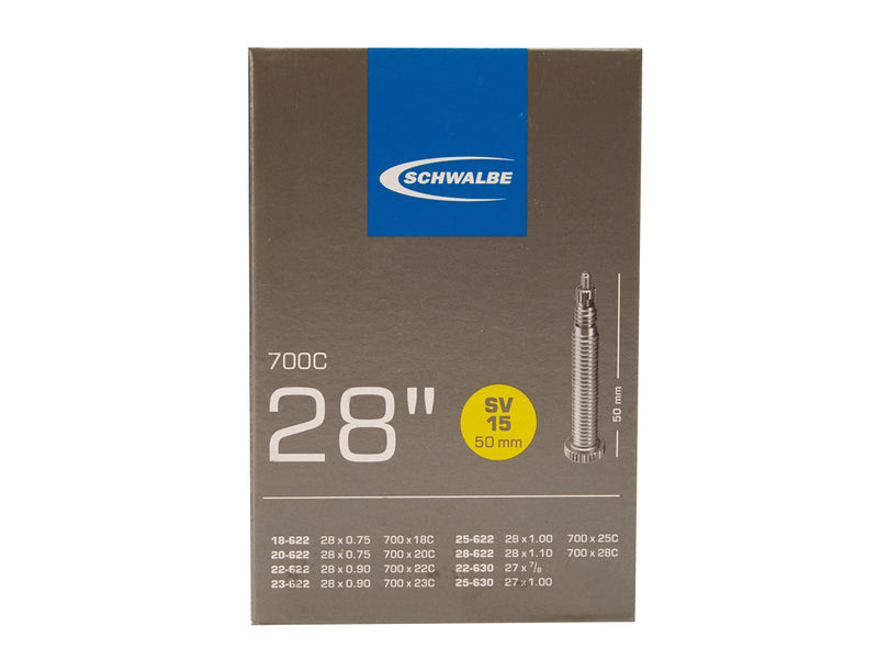 Se Schwalbe slange 700x18-28c med 50mm lang racer ventil SV15-50 ❤ Stort online udvalg i Schwalbe ❤ Hurtig levering: 1 - 2 Hverdage samt billig fragt ❤ Varenummer: CKP-4026495733106 og barcode / Ean: &