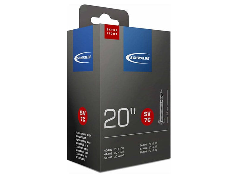 Se Schwalbe slange 20 x 1,50-2,50 X-Light med 40mm lang racerventil SV7c ✔ Kæmpe udvalg i  Schwalbe ✔ Hurtig levering: 1 - 2 Hverdage samt billig fragt - Varenummer: CKP-4026495450522 og barcode / Ean: &