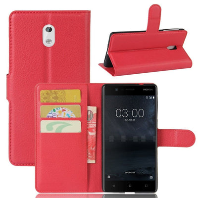 Se Nokia 3 - læder cover / pung - Rød ❤ Stort online udvalg i Capida ❤ Hurtig levering: 1 - 2 Hverdage samt billig fragt - Varenummer: CPD-V3310470095C og barcode / Ean: på lager - Udsalg på Mobil tilbehør Spar op til 55% - Over 360 kendte mærker på udsalg