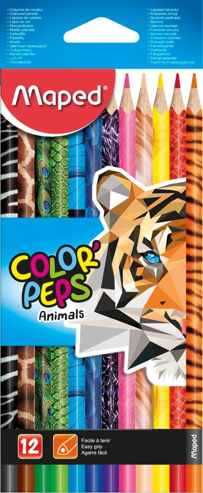 Se Maped Farveblyant Maped colorpeps animals 12 online her - Ean: 3154148322122