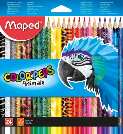 Se Farveblyant Maped colorpeps animals 24 online her - Ean: 3154148322245