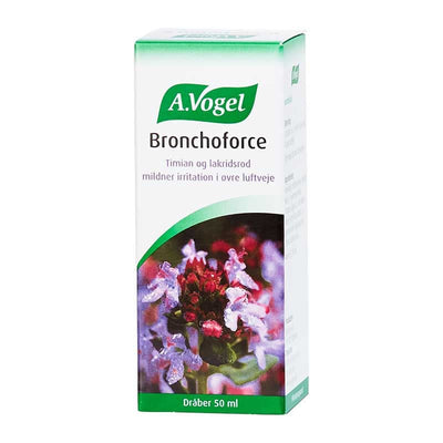 Stort online udvalg i A .Vogel Bronchoforce 50ml. ❤ A .Vogel ❤ Hurtig levering: 1 - 2 Hverdage og gratis fragt v/køb over 295 kr. GLS til pakkeshop ❤ Varenummer: HG-1083 og barcode / Ean: 5703802002085 på lager - Kæmpe udvalg i Sundhed - Over 300 kendte brands på udsalg