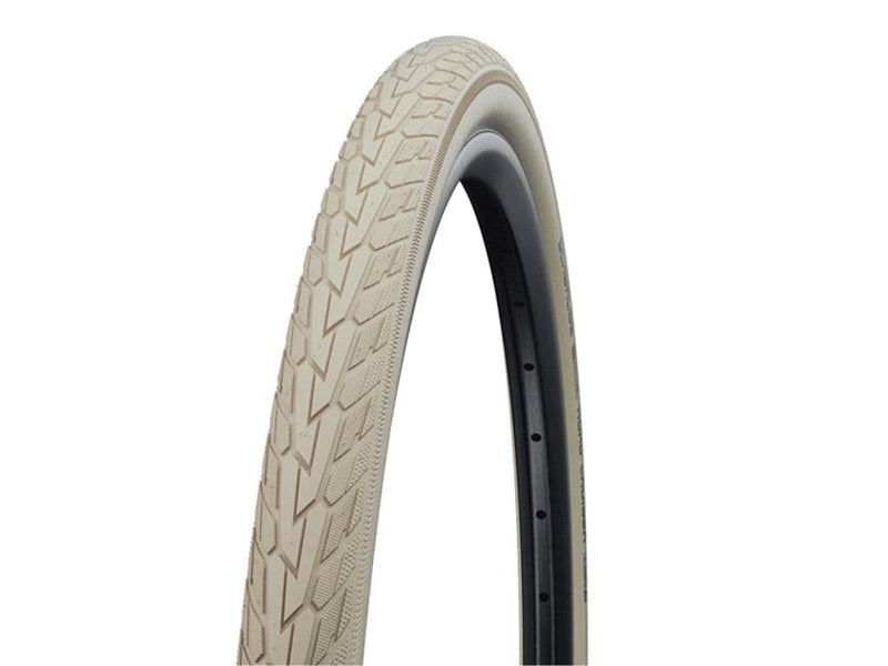 Se Schwalbe Road Cruiser - K-Guard Tråddæk - 26x1,75 (47-559) - Creme refleks ❤ Kæmpe udvalg i Schwalbe ❤ Hurtig levering: 1 - 2 Hverdage samt billig fragt - Varenummer: CKP-4026495812368 og barcode / Ean: &