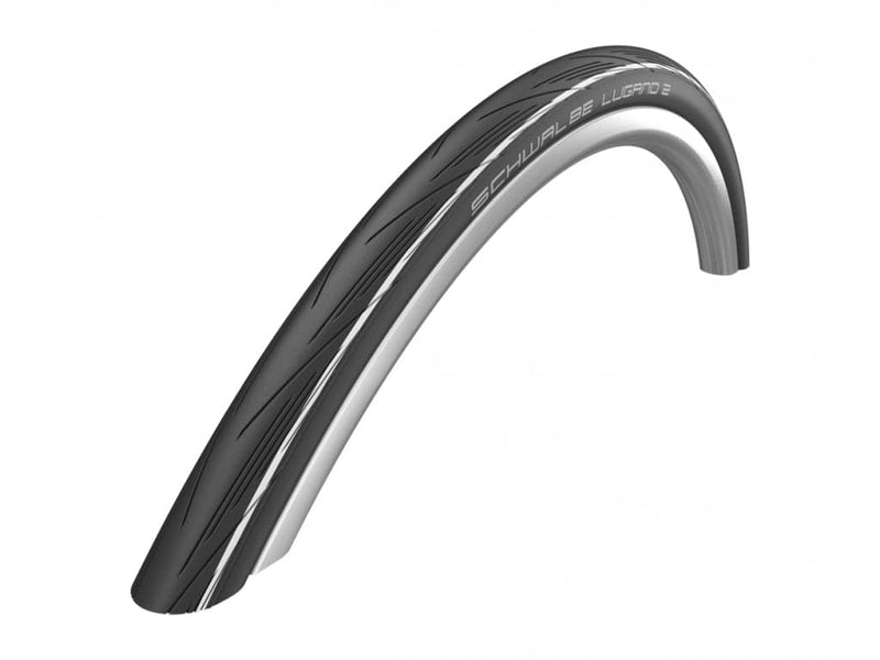 Se Schwalbe Lugano II - K-Guard Tråddæk - 700x25c (25-622) Sort/Hvid ❤ Kæmpe udvalg i Schwalbe ❤ Hurtig levering: 1 - 2 Hverdage samt billig fragt - Varenummer: CKP-4026495864879 og barcode / Ean: &
