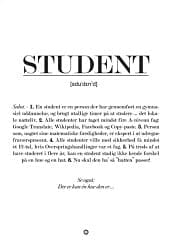 Citaplakat A5 Postkort Student