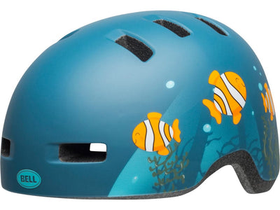 Se Bell Lil Ripper - Cykelhjelm - Str. 47-54 cm - Clown Fish Mat Gråblå ❤ Kæmpe udvalg i Bell Helmets ❤ Hurtig levering: 1 - 2 Hverdage samt billig fragt - Varenummer: CKP-768686208027 og barcode / Ean: '768686208027 på lager - Udsalg på Cykelhjelm til børn Spar op til 53% - Over 322 kendte brands på udsalg