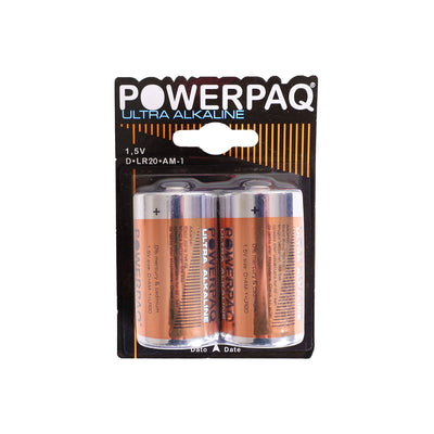 Se Powerpaq Ultra Alkaline D batteri 1.5V - 2 stk. ❤ Kæmpe udvalg i AGK ❤ Hurtig levering: 1 - 2 Hverdage samt billig fragt - Varenummer: CPD-AG2212922 og barcode / Ean: '5708184129221 på lager - Udsalg på Bolig og fritid Spar op til 56% - Over 785 kendte brands på udsalg
