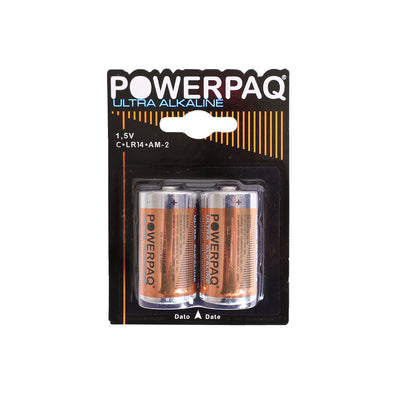 Se Powerpaq Ultra Alkaline C batteri 1.5V - 2 stk. ❤ Kæmpe udvalg i AGK ❤ Hurtig levering: 1 - 2 Hverdage samt billig fragt - Varenummer: CPD-AG2212923 og barcode / Ean: '5708184129238 på lager - Udsalg på Bolig og fritid Spar op til 62% - Over 454 design brands på udsalg