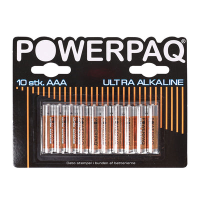 Se Powerpaq Ultra Alkaline AAA batteri - 10 stk. ❤ Kæmpe udvalg i AGK ❤ Hurtig levering: 1 - 2 Hverdage samt billig fragt - Varenummer: CPD-AG2212928 og barcode / Ean: '5708184129283 på lager - Udsalg på Bolig og fritid Spar op til 54% - Over 785 kendte brands på udsalg