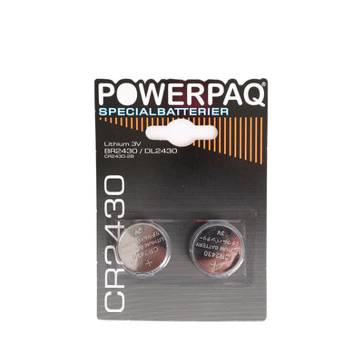 Se Powerpaq Lithium CR2430 knapcelle batteri - 2 stk. ❤ Kæmpe udvalg i AGK ❤ Hurtig levering: 1 - 2 Hverdage samt billig fragt - Varenummer: CPD-AG2212939 og barcode / Ean: '5708184129399 på lager - Udsalg på Bolig og fritid Spar op til 56% - Over 454 design mærker på udsalg