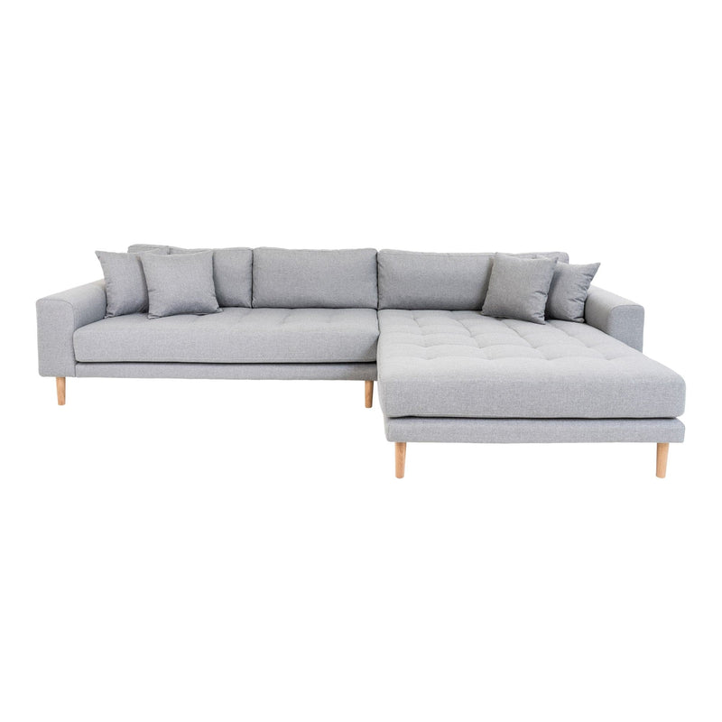 Se Lido Lounge Sofa - Lounge Sofa, Højrevendt I Lysegrå Med Fire Puder Og Natur Træben, Hn1001 - Erstates Af 1301600 ❤ Stort online udvalg i HouseNordic ❤ Hurtig levering: 1 - 2 Hverdage samt billig fragt ❤ Varenummer: BBM-45560852119829 og barcode / Ean: &
