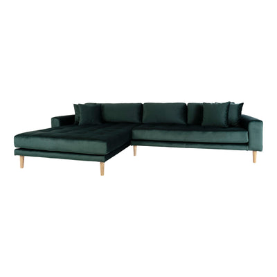 Se Lido Lounge Sofa venstrevendt i mørkegrøn velour med fire puder HN1006 ❤ Stort online udvalg i House Nordic ❤ Hurtig levering: 1 - 2 Hverdage samt billig fragt ❤ Varenummer: BGH-42001767104764 og barcode / Ean: '5713917009886 på lager - Udsalg på Best selling products Spar op til 61% - Over 785 kendte brands på udsalg