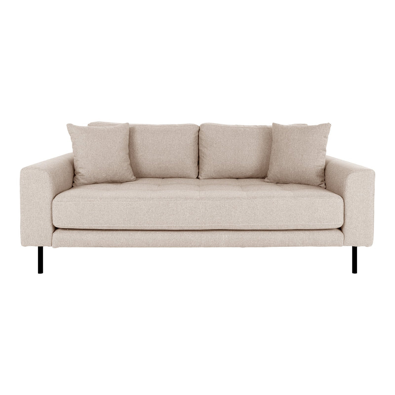 Se Lido 2,5 Personers Sofa - 2,5 Personers Sofa, Beige Med To Puder Og Sorte Stål Ben, Hn1025 ❤ Stort online udvalg i HouseNordic ❤ Hurtig levering: 1 - 2 Hverdage samt billig fragt ❤ Varenummer: BBM-45560834261269 og barcode / Ean: &