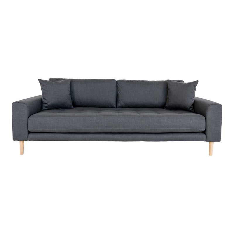 Se Lido 3 Personers Sofa - 3 Personers Sofa, Mørkegrå Med To Puder Og Natur Træben, Hn1002 - Erstates Af 1301751 ❤ Stort online udvalg i HouseNordic ❤ Hurtig levering: 1 - 2 Hverdage samt billig fragt ❤ Varenummer: BBM-45560845238549 og barcode / Ean: &