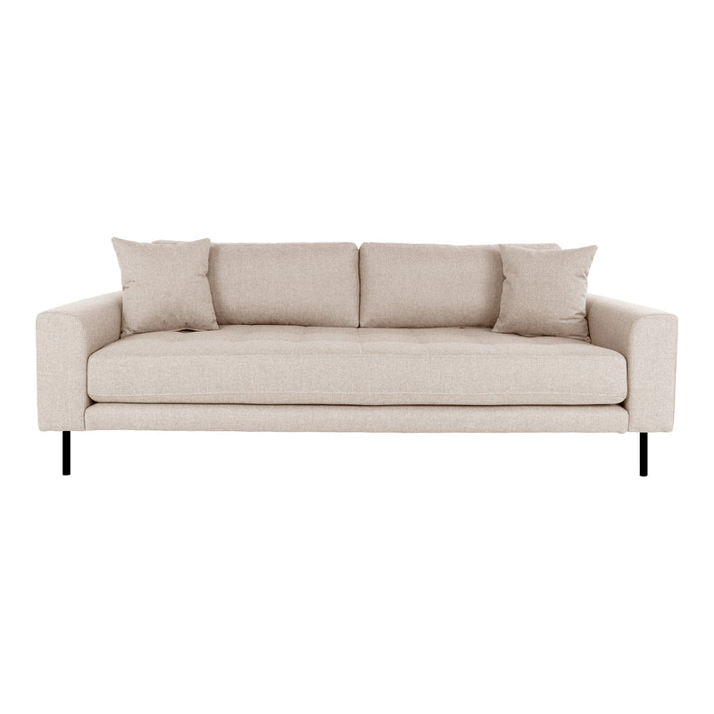 Se Lido 3 Personers Sofa - 3 Personers Sofa, Beige Med To Puder Og Sorte Stål Ben, Hn1025 ❤ Stort online udvalg i HouseNordic ❤ Hurtig levering: 1 - 2 Hverdage samt billig fragt ❤ Varenummer: BBM-45560844648725 og barcode / Ean: &