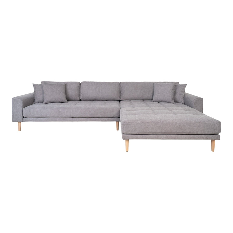 Se Lido Lounge Sofa - Lounge Sofa, Højrevendt I Lysegrå Med Fire Puder Og Natur Træben, Hn1040 ❤ Stort online udvalg i HouseNordic ❤ Hurtig levering: 1 - 2 Hverdage samt billig fragt ❤ Varenummer: BBM-45560852873493 og barcode / Ean: &