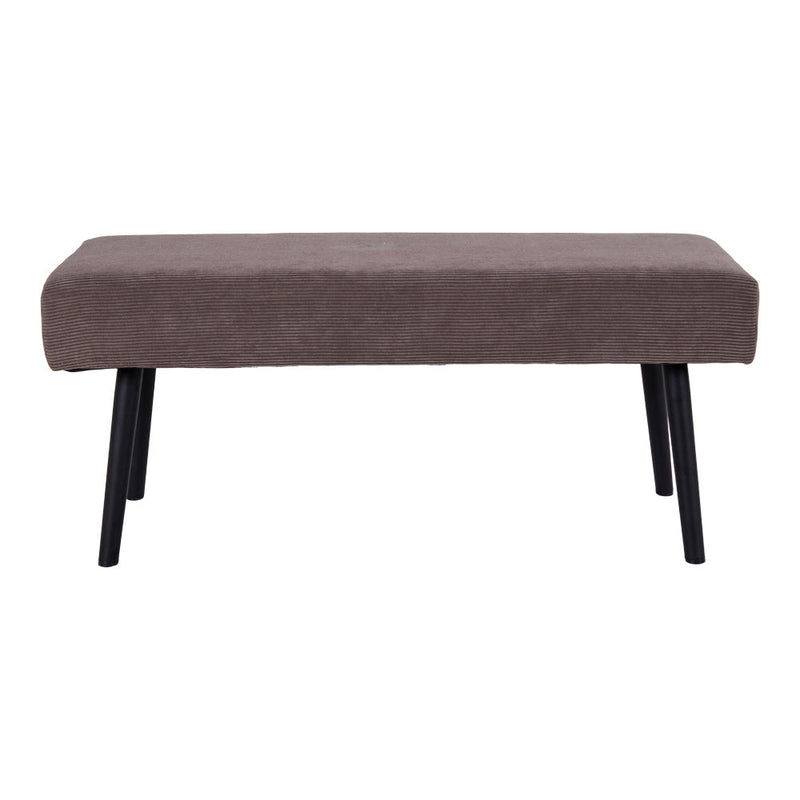 Se Skiby Bænk - Bænk I Fløjl, Grå Med Sorte Ben, 100X35X44 Cm, Hn1209 ❤ Stort online udvalg i HouseNordic ❤ Hurtig levering: 1 - 2 Hverdage samt billig fragt ❤ Varenummer: BBM-45561017073941 og barcode / Ean: &