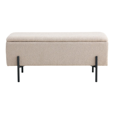 Se Watford Bænk - Bænk I Bouclé Med Opbevaring, Beige Med Sorte Ben, 95X36,5X46 Cm, Hn1233 ❤ Stort online udvalg i HouseNordic ❤ Hurtig levering: 1 - 2 Hverdage samt billig fragt ❤ Varenummer: BBM-45561271746837 og barcode / Ean: '5713917025350 på lager - Udsalg på Bænk, Nyheder, Populære produkter Spar op til 57% - Over 350 kendte brands på udsalg