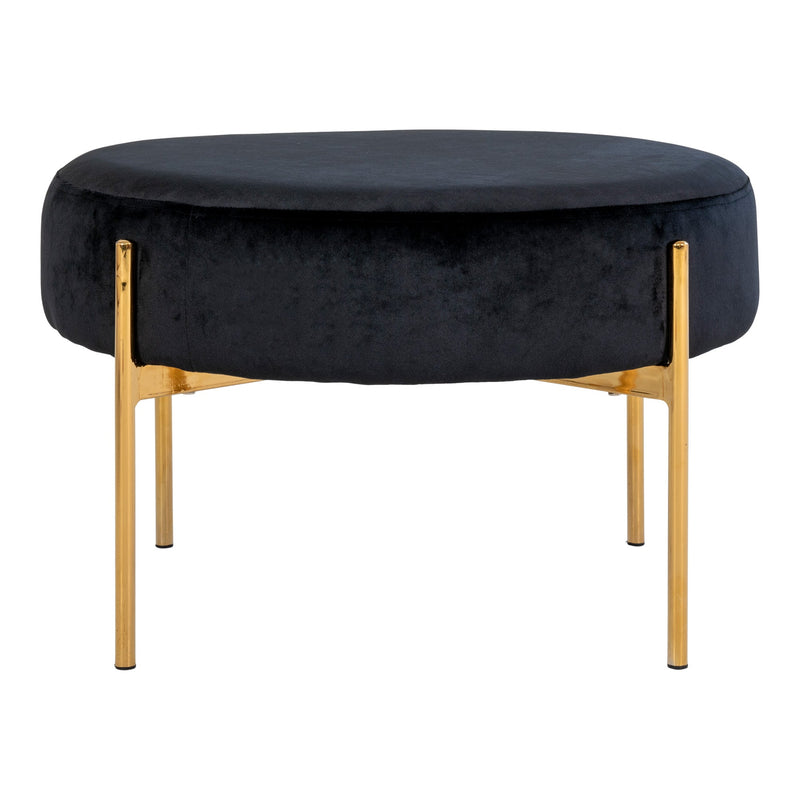 Se Amadora Puf - Puf I Velour, Sort Med Messing Ben, Hn1207, Ø61X39 Cm ❤ Stort online udvalg i HouseNordic ❤ Hurtig levering: 1 - 2 Hverdage samt billig fragt ❤ Varenummer: BBM-45558798811413 og barcode / Ean: &