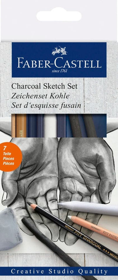Se Faber-Castell Sketch set Gold charcoal online her - Ean: 4005401140023