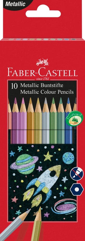 Se Faber-Castell Farveblyant metallic 10 ass online her - Ean: 4005402015832