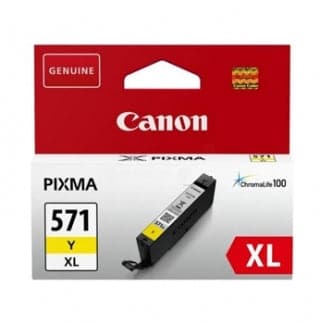 Se Canon CLI-571xl yellow printerpatron online her - Ean: 4549292032888
