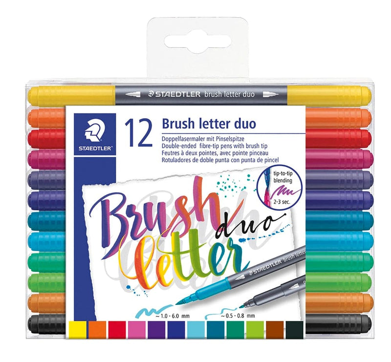 Se Staedtler Brush letter duo 12 ass. etui online her - Ean: 4007817042854