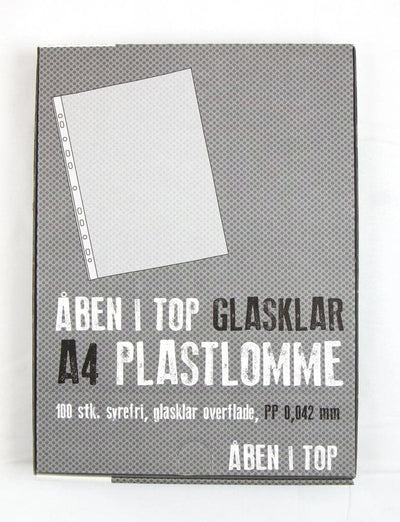 Se Relief Plastlomme basic tynd glasklar A4 0,042mm 100stk online her - Ean: 5703273128635