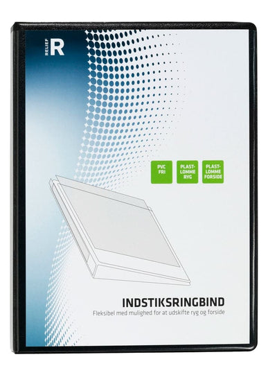 Se Relief Indstiksringbind sort A4 23mm online her - Ean: 4049793027579