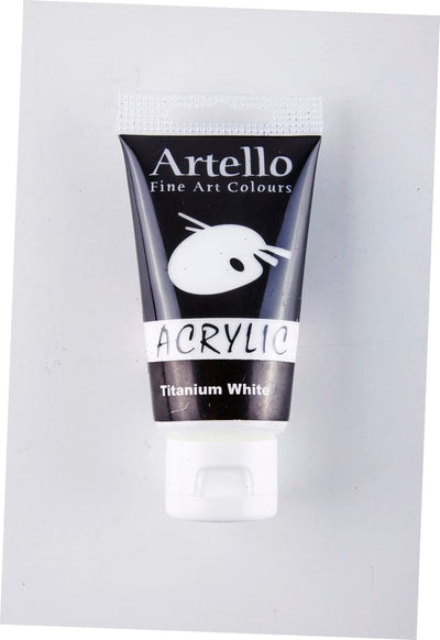 Se Akrylmaling Artello hvid titanium 75ml online her - Ean: 5700138003717