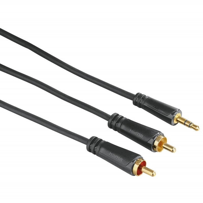 Se HAMA Minijack 3.5mm til 2xPhono kabel - Guldbelagt - 5 m ❤ Kæmpe udvalg i Blandet ❤ Hurtig levering: 1 - 2 Hverdage samt billig fragt - Varenummer: CPD-HA66122300 og barcode / Ean: &