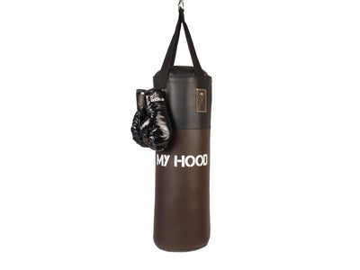 Se My Hood - Boksepude retro med handsker - 10 kg - 4-12 år ❤ Stort online udvalg i My Hood ❤ Hurtig levering: 1 - 2 Hverdage samt billig fragt - Varenummer: CKP-5704035210452 og barcode / Ean: '5704035210452 på lager - Udsalg på Leg & spil Spar op til 59% - Over 434 design mærker på udsalg