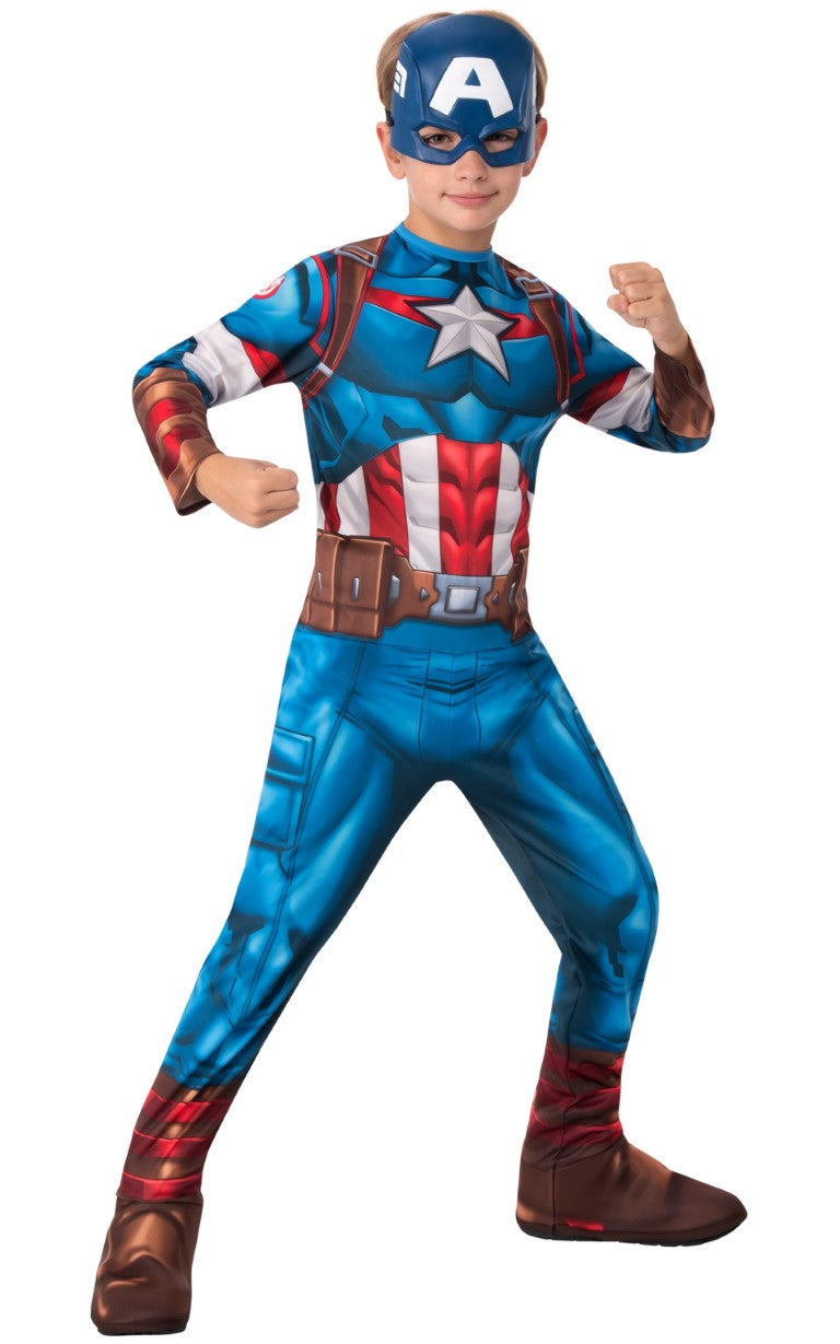 Se Captain America Classic Avengers børnekostume STR. L ✔ Kæmpe udvalg i Rubie&