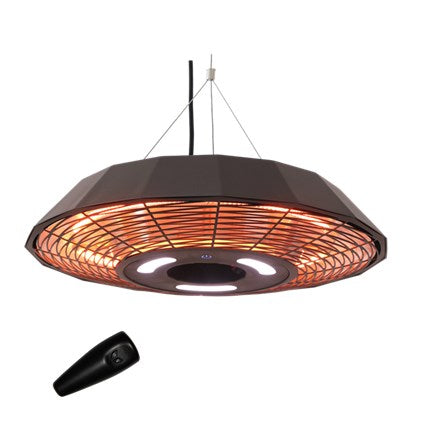 Se Hortus - Terrassevarmer hængemodel UFO 2000 W, GT, Ø45 cm, sort ❤ Stort online udvalg i Hortus ❤ Hurtig levering: 1 - 2 Hverdage samt billig fragt ❤ Varenummer: BGH-42438335463676 og barcode / Ean: &