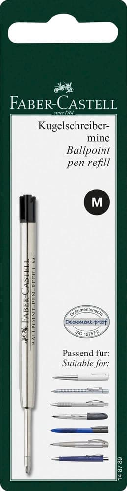 Se Faber-Castell Refill kuglepen m sort bk online her - Ean: 4005401487890