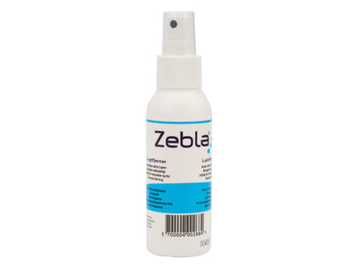 Se Zebla Lugtfjerner 100 ml ✔ Kæmpe udvalg i  Zebla ✔ Hurtig levering: 1 - 2 Hverdage samt billig fragt - Varenummer: CKP-5700004002684 og barcode / Ean: '5700004002684 på lager - Udsalg på Vask & pleje Spar op til 65% - Over 1454 design mærker på udsalg