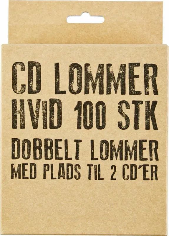 Se Relief Cd lommer i æske hvid 100 stk online her - Ean: 4030969823002