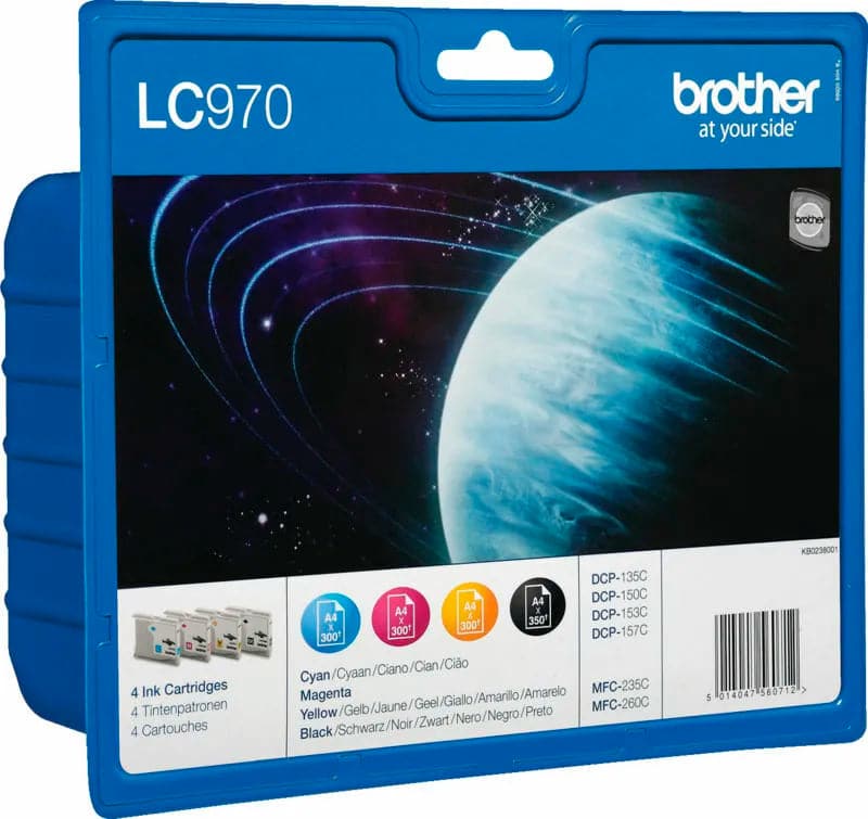 Se Brother LC-970valbp value pack printerpatron online her - Ean: 5014047560712